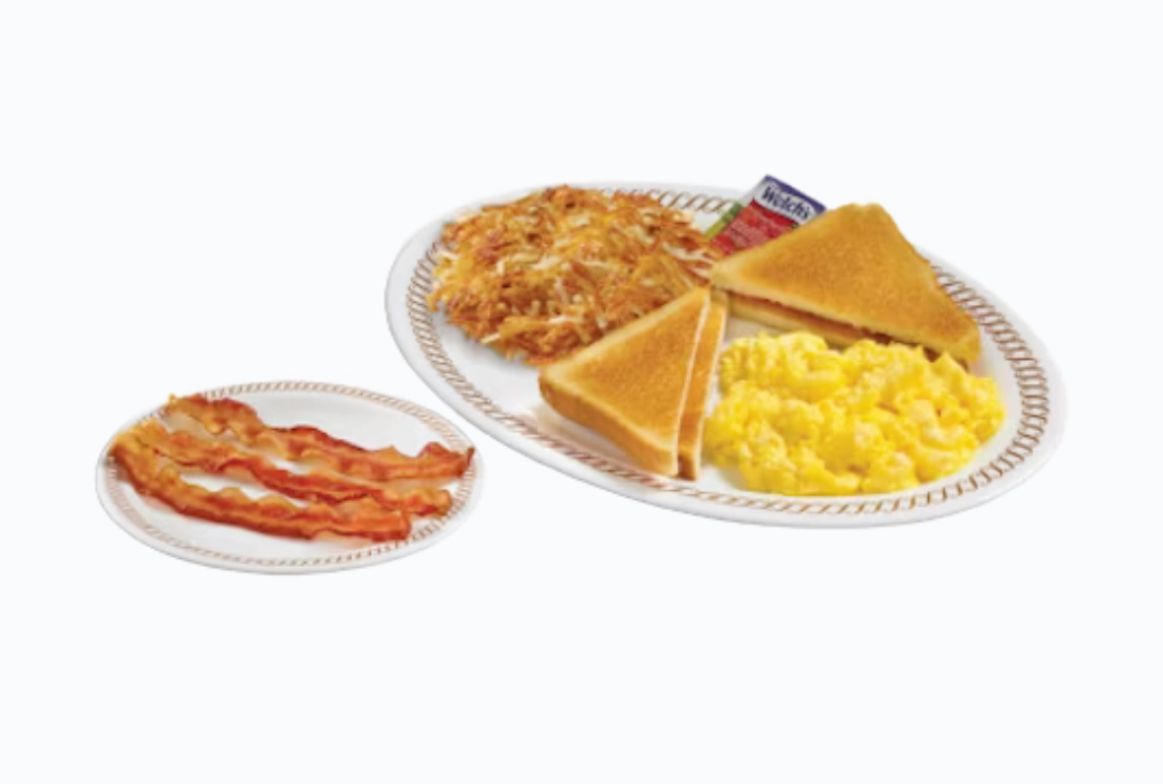 Two Egg Breakfast with Side Meat